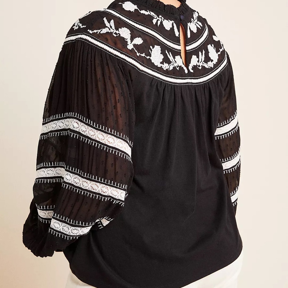 Anthropologie Maeve Winona Lace Top - Picture 4 of 6